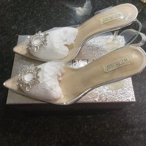 Crystal Slingback Heels